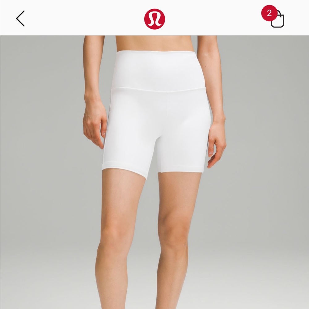 lululemon Align™ High-Rise Short 6" 🤍 WHITE 🤍
